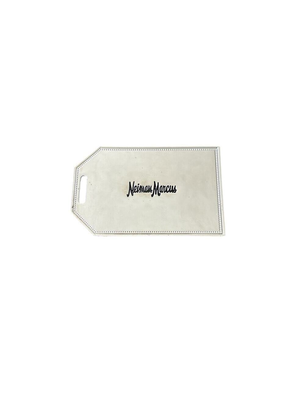 Authentic Neiman Marcus Gift Silver-tone Metal Tag “OH WHAT FUN IT IS TO GIVE “
